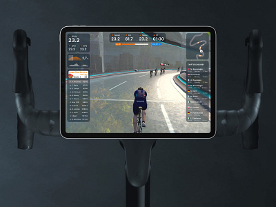 Zwift for iPad Pro Redesign