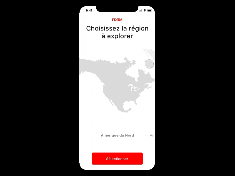 Travel agency : discover app exploration V2 agency animate animation design exploration flinto illustration ios match mobile prototype search tinder travel ui