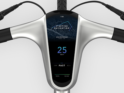 Angell Bike dashboard redesign concept bike concept dashboard electric electric bike