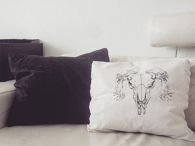 Ram Skull Pillowcase