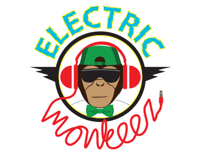 Electric Monkeez brand clothing electric fashion logo monkeez