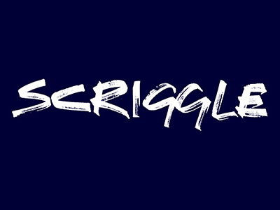 Scriggle hand lettering ink lettering photoshop typography