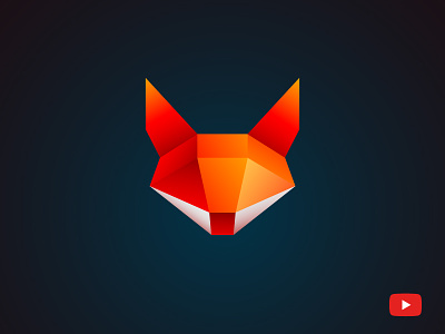 Fox Low Poly Logo 3d fox fox logo leotroyanski logo low poly polygonal tutorial vector