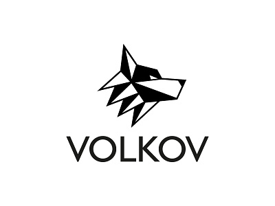 Volkov branding car detailing dog flat leotroyanski logo logo design polygonal vector wolf