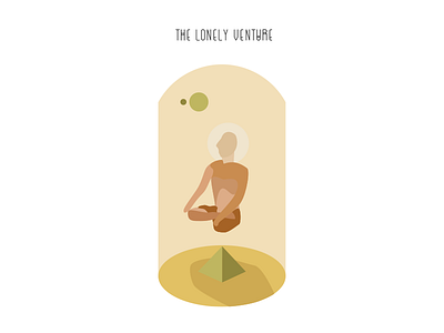 Lonely Venture No.1 illustration meditation series vector