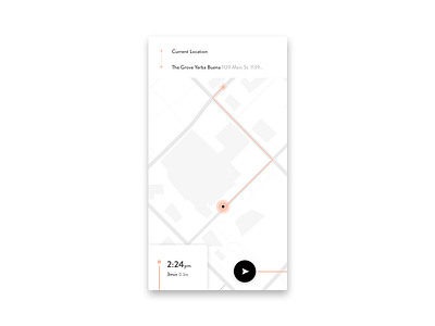 Location Tracker app daily ui location tracker map minimal mobile