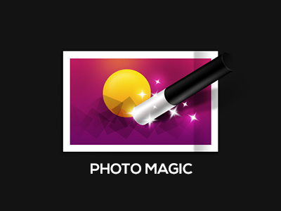 Photo Magic Icon action icon image magic mini photo rise set star sun wand