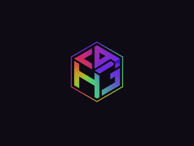 H4G Logo Design color cube hexagon shape