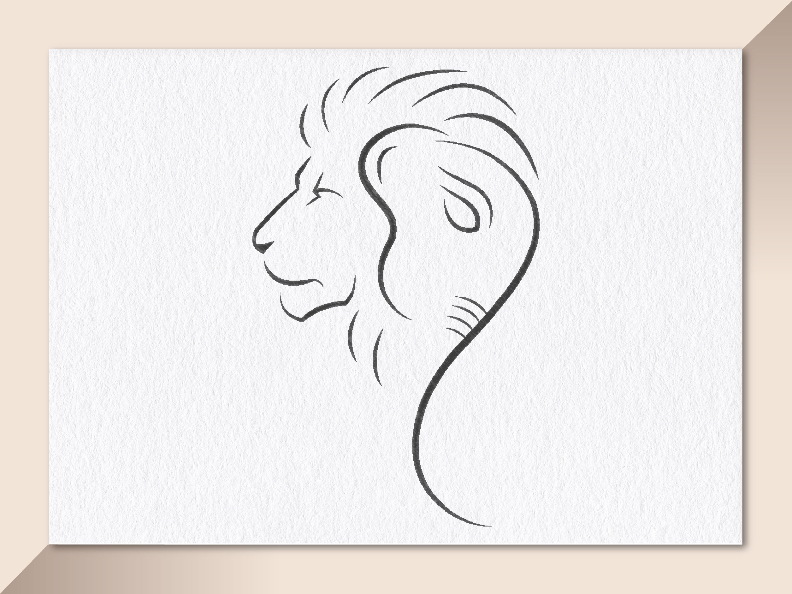Minimalistic lion tattoo done on the inner forearm,