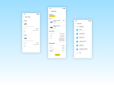 Payment And History Order Design graphic design ui ux