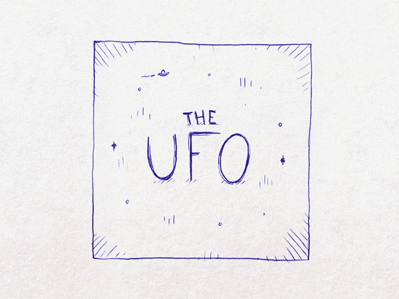 The UFO after effects animation ballpoint pen cell animation frame by frame illustration motion design paper ufo