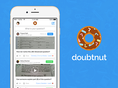 Doubtnut App android design graphic ios iphone logo mobile poster ui ux web website