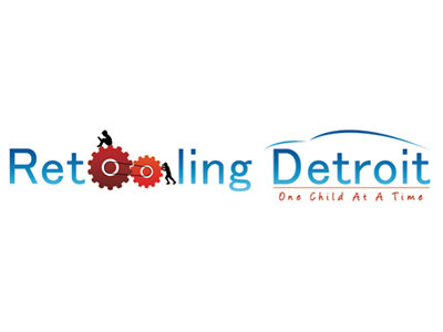 Retooling Detroit Logo by Geek Girl Web Design custom graphic design detroit graphic designer detroit web designer geek girl graphic design geek girl web design logo design michigan graphic design michigan web design