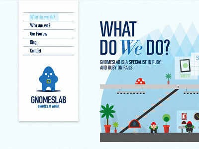 Gnomeslab Web branding illustration web design