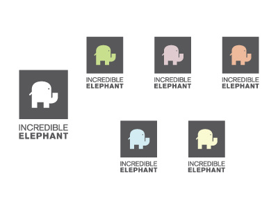 Incredible Elephant Logo branding identity
