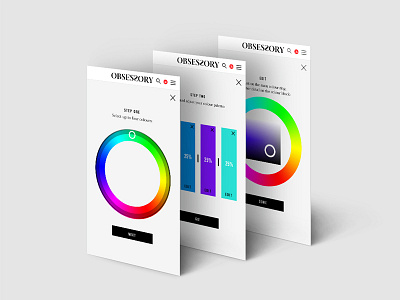 Obsessory Colour Obsessed UX mobile design ui ux
