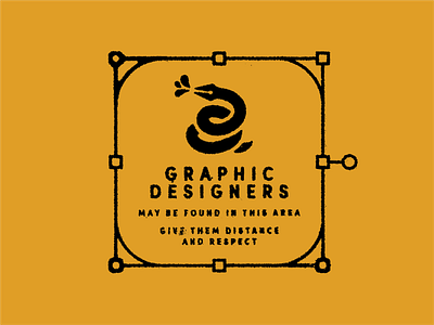 Give Them Distance And Respect badge branding design graphic designers icon illustration logo quarantine sign snake trail type vector wfh work from home