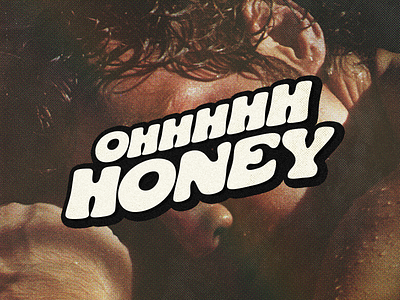 Oh Honey 70s badge branding cooper design drag dragrace honey illustration lettering logo rupaul trixiemattel type typography vector