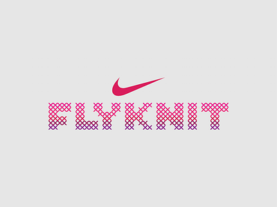 NIKE Flyknit Logo advertising branding design fashion flyknit logo logo design nike spec