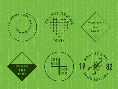 MBBadges badges design icons kansas city pattern