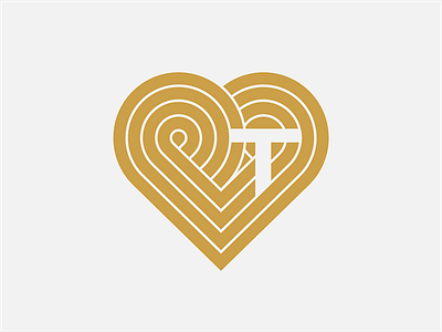 Work in Progress bold heart icon lines logo