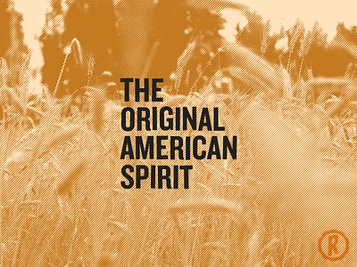 The Original American Spirit americana etching rye typography whiskey