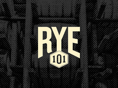 Rye 101 Logo badge barrel branding design kansas city logo mark rye whiskey