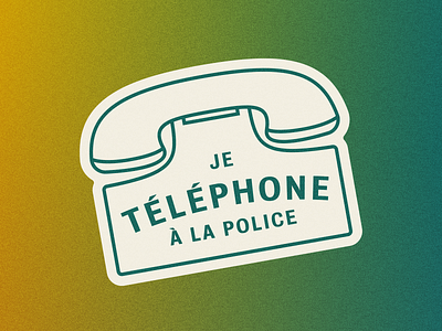 Je Téléphone à la Police badge celine dion design lgbt lgbtq meme pride pride month sticker