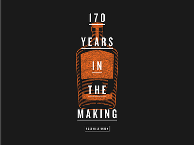 170 Years In The Making branding design illustration map rye typography vector whiskey