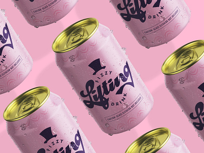 Fizzy Lifting Drink – Warmup #19 can dribbbleweeklywarmup lettering packaging roald dahl soda willy wonka wonka