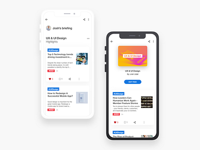 New Article Reading Screens design ui ui design user experience user interface ux ux design