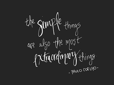 Simple things