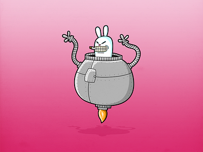 Evil Bunny Robot by Viktor Wätterbäck on Dribbble