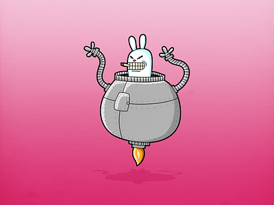 Evil Bunny Robot