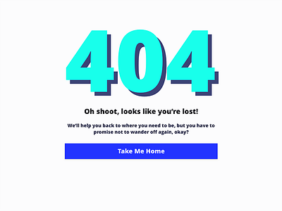 #008: 404 Page 008 404 dailyui dailyui008