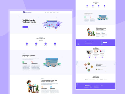 IT Services Solution Company Creative Landing Page