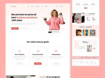 Business Solutions Website - Landing Page🎡