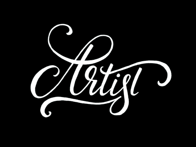 Artist Lettering brush brush script calligraphy hand lettering lettering logo script
