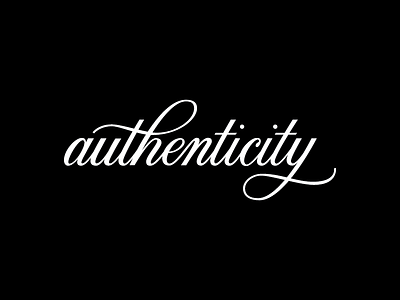 Authenticity calligraphy flourish hand lettering lettering script type typography