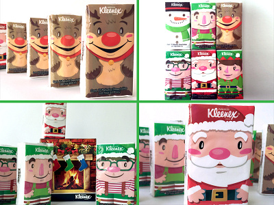 Kleenex Holidays Mexico christmas holidays kleenex mexico reindeer santa claus tissues