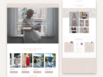 Meriem Collection - Ecommerce Website Design