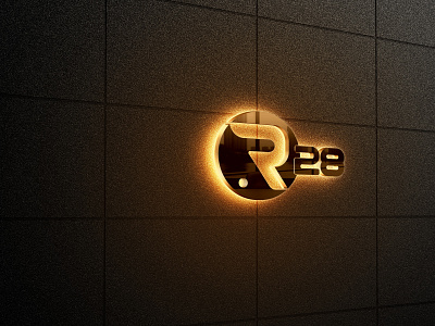 Typography logo - R28 branding design graphic design illustration logo typography vector