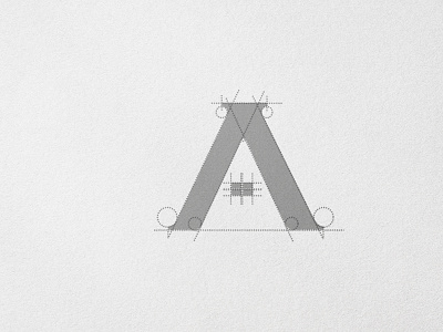 "A" Typography Logo a brand branding business design illustration logo logotype typography vector
