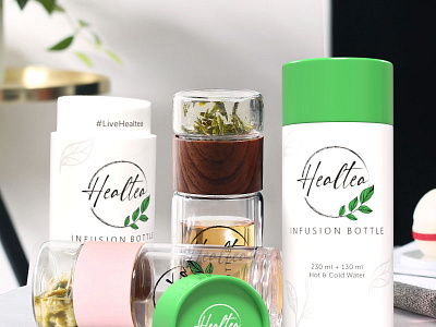 Healtea Packaging Design 3d animation graphic design logo motion graphics ui