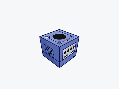 GameCube 3d gamecube illustration vector