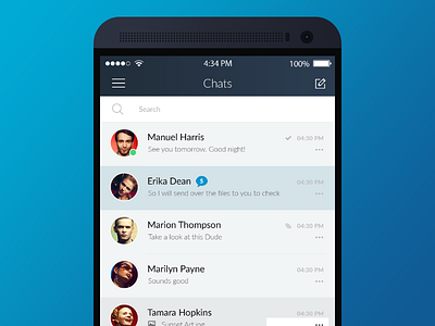 Messenger App android app chat design ios media messenger social ui ux