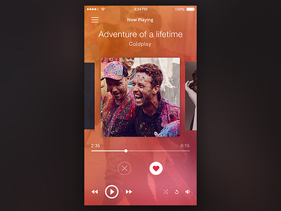 Music Player android app ios media music player social ui ux
