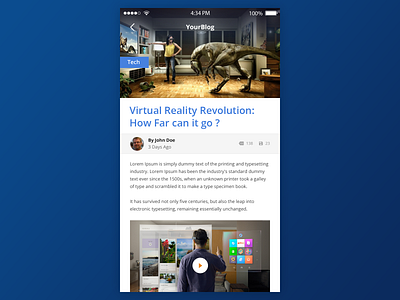 Your Blog android app blog design ios ui ux