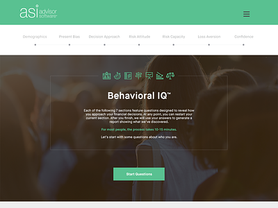 ASI Behavioral IQ Getting Started - Final Design app design ui