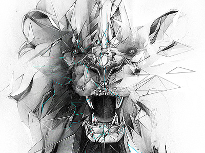STONE LION adobe behance design drawing futuregraphic graphics graphite illustration inspiration lion wacom